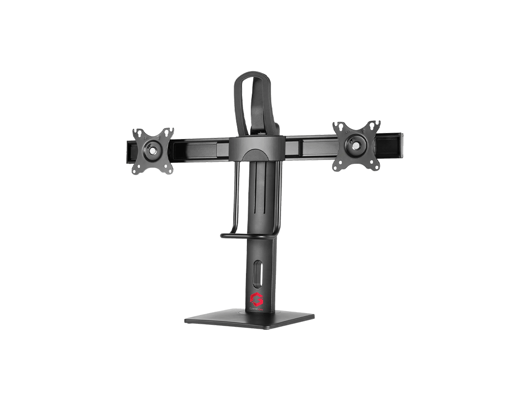 GAMEON GO-2052 Easy To Adjust Vertical Lift Dual Screen Monitor Stand For Gaming And Office Use, 17 GAMEON GO-2052 Easy To Adjust Vertical Lift Dual Screen Monitor Stand For Gaming And Office Use, 17